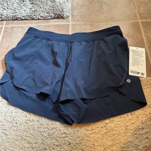 lululemon athletica navy Fast & Free shorts
